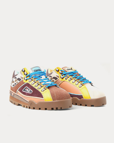 FILA x LN-CC x Flock Together Kingfisher Trailblazer Brown Low Top Sneakers - 2