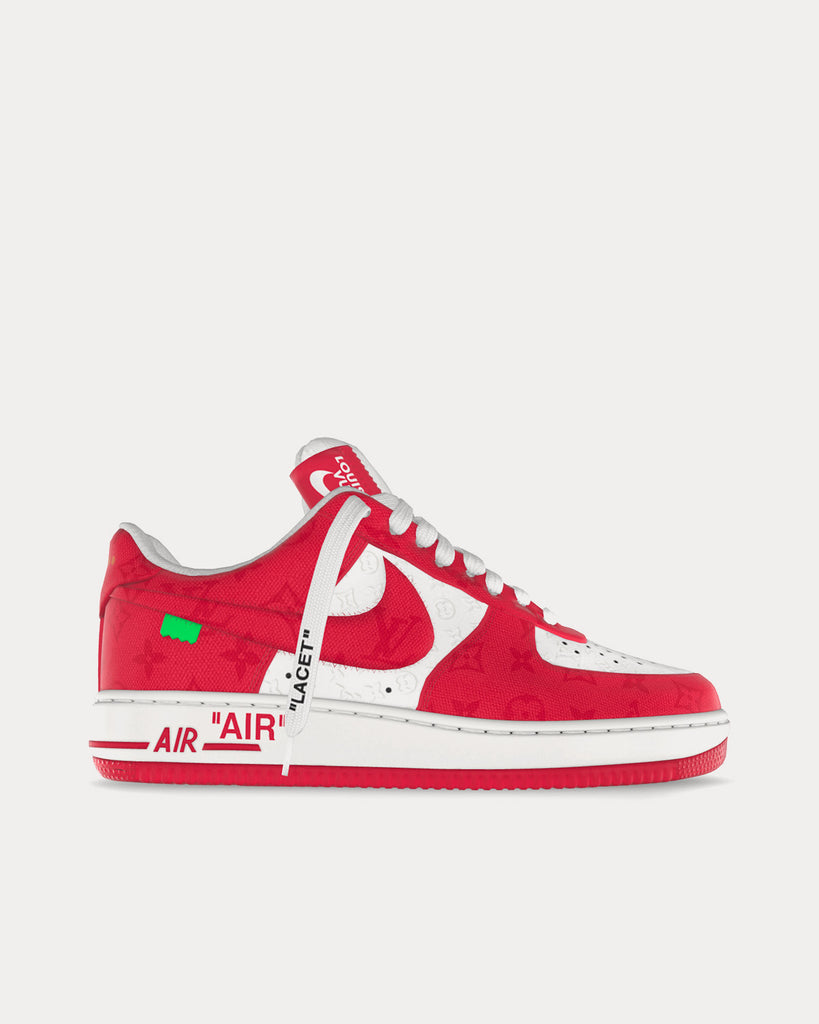 Louis Vuitton x Air Force 1 Low 'White Comet Red' – SOLESTREET