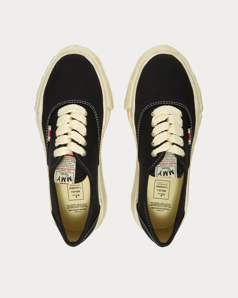 Mihara Yasuhiro Baker Original Canvas Black Low Top Sneakers - 2
