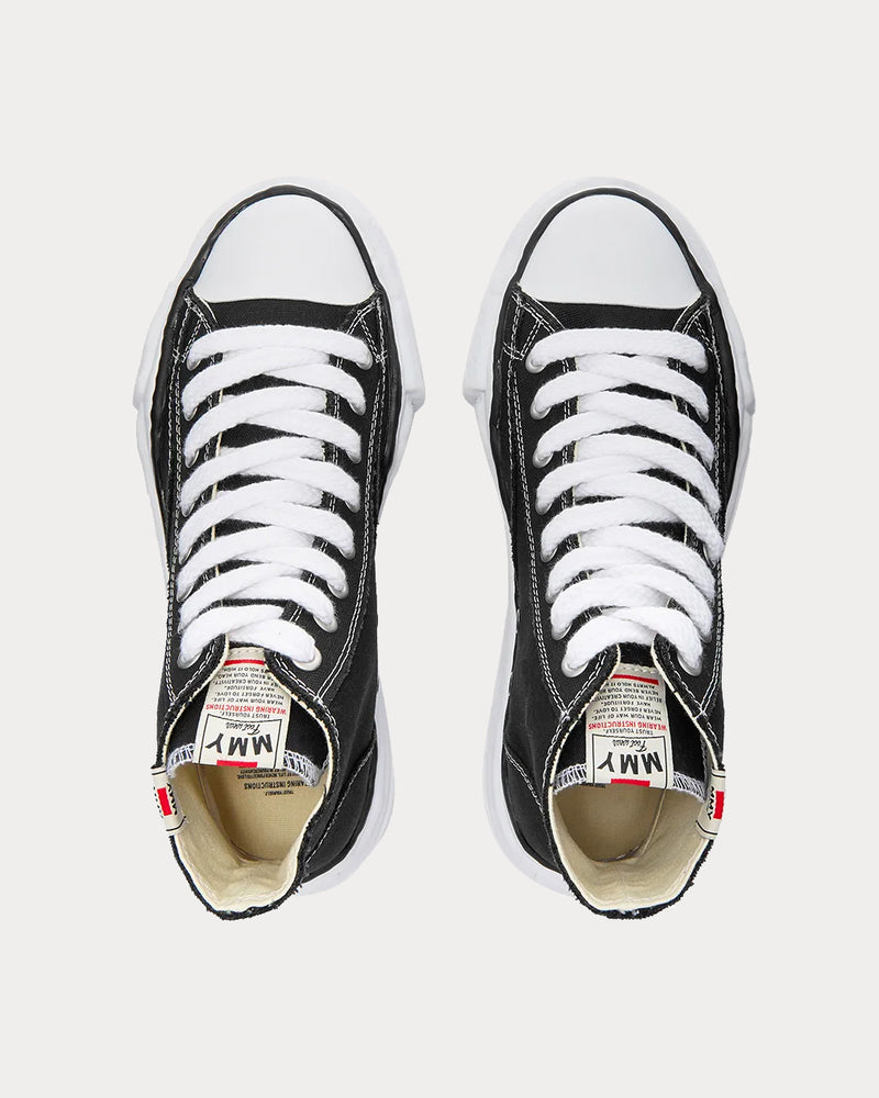 Mihara Yasuhiro Hank Original Sole Canvas Black High Top Sneakers - 3