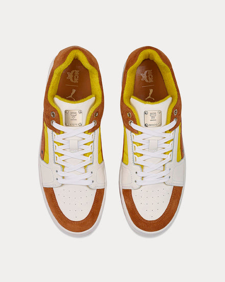 Puma x MCM Slipstream Yellow / Bright White / Vibrant Yellow Low Top Sneakers - 2