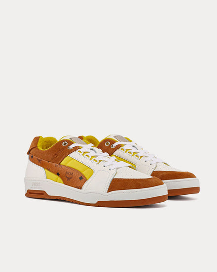 Puma x MCM Slipstream Yellow / Bright White / Vibrant Yellow Low Top Sneakers - 3