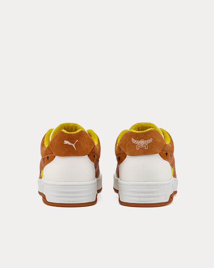 Puma x MCM Slipstream Yellow / Bright White / Vibrant Yellow Low Top Sneakers - 4