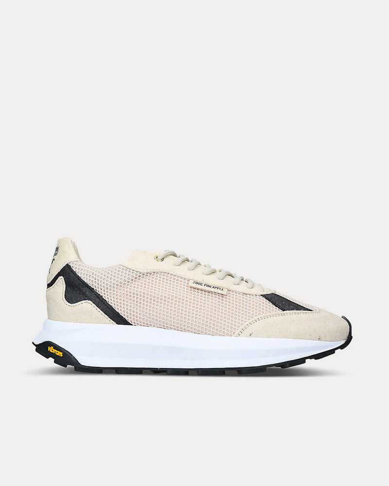 Mercer The Runner vegan-leather mid-top Cream Running trainers - 1