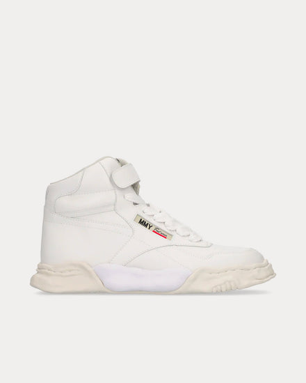 Mihara Yasuhiro Freddie Leather White High Top Sneakers - 1