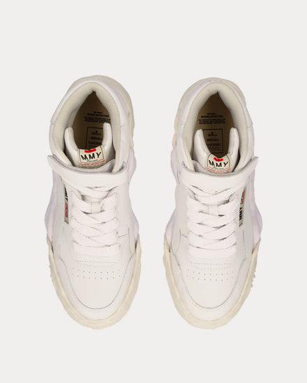 Mihara Yasuhiro Freddie Leather White High Top Sneakers - 2