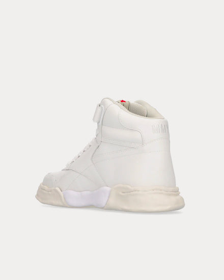 Mihara Yasuhiro Freddie Leather White High Top Sneakers - 4