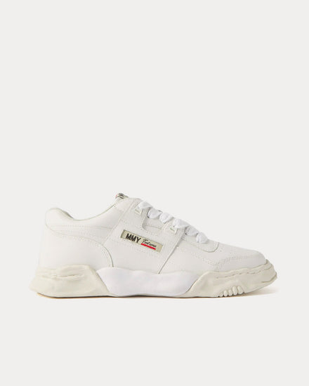 Mihara Yasuhiro Parker Leather White Low Top Sneakers - 1