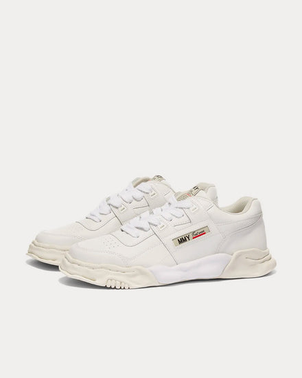 Mihara Yasuhiro Parker Leather White Low Top Sneakers - 3