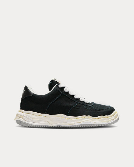 Mihara Yasuhiro Wayne Canvas Black Low Top Sneakers - 1