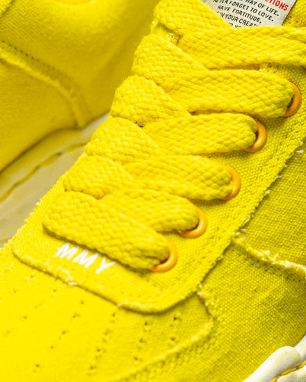 Mihara Yasuhiro Wayne Canvas Yellow Low Top Sneakers - 4
