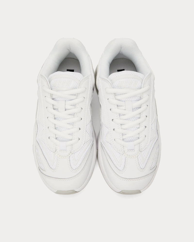 MSGM Zigzag White Low Top Sneakers - 2