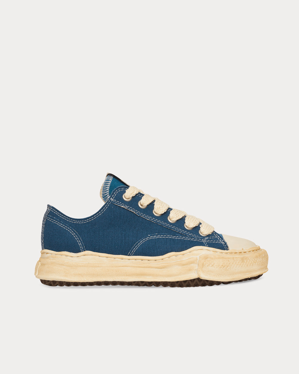 Mihara Yasuhiro Men's Peterson Denim Blue Low Top Sneakers