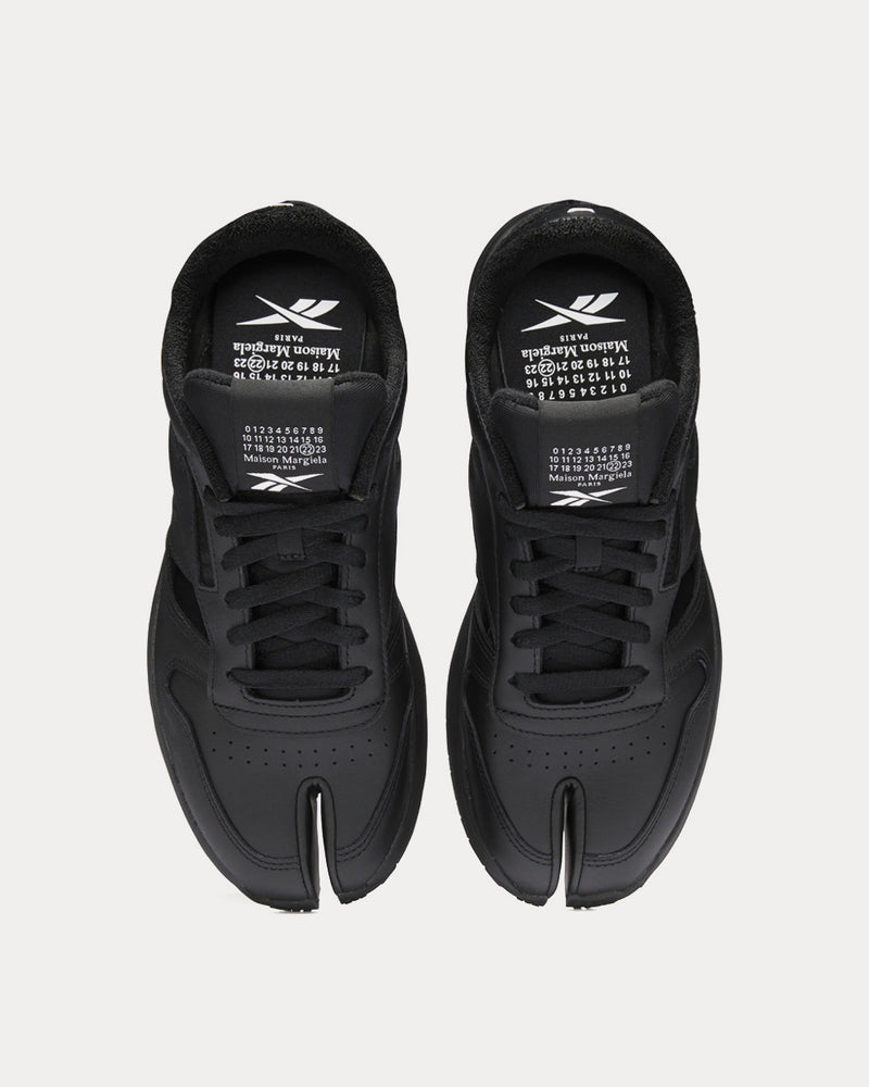 Reebok X Maison Margiela DQ Classic Leather Black / Cloud White / Black Low Top Sneaker - 2