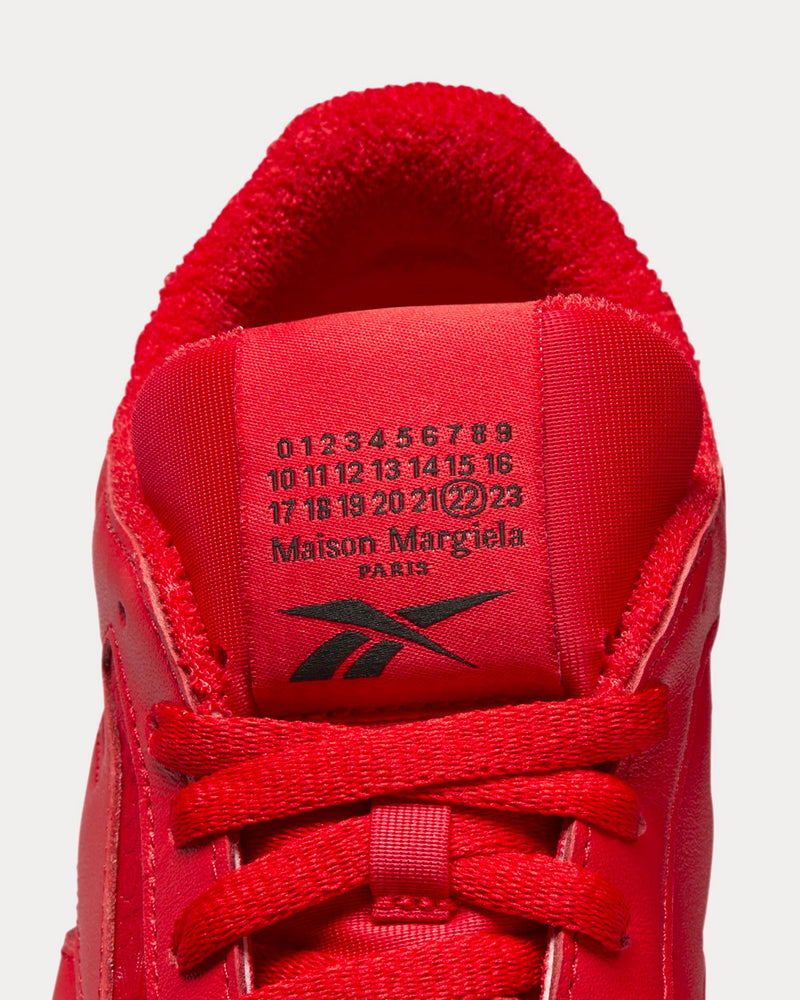 Reebok X Maison Margiela DQ Classic Leather Vector Red / Black / Cloud White Low Top Sneaker - 5