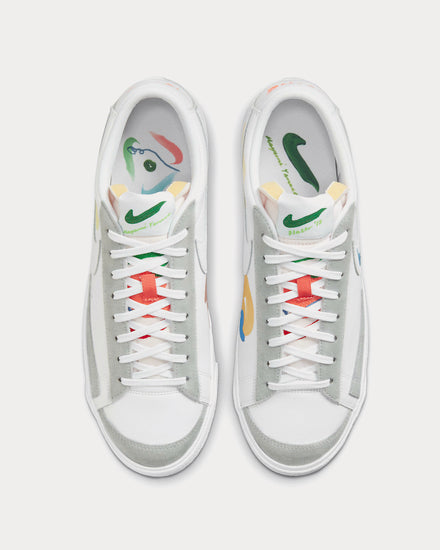 Nike x Mayumi Yamase Blazer Flyleather White Low Top Sneakers - 3