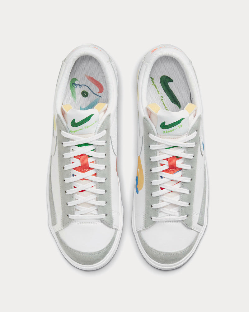 Nike x Mayumi Yamase Blazer Flyleather White Low Top Sneakers - 3