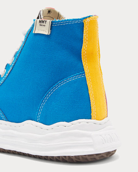 Mihara Yasuhiro Hank Original Sole Canvas Blue & Purple High Top Sneakers - 4