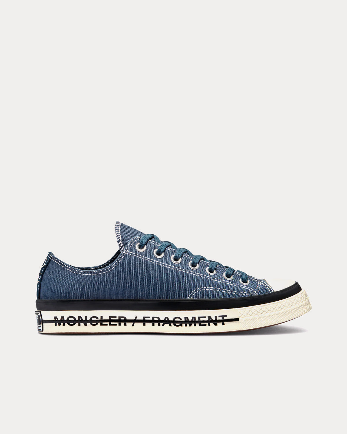 Converse x 7 Moncler FRGMT - Chuck 70 Blue / Black / Egret Low Top Sneakers