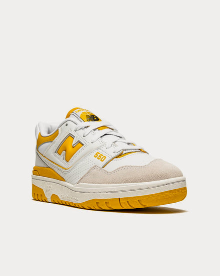 New Balance 550 Sea Salt Varsity Gold Low Top Sneakers - 2
