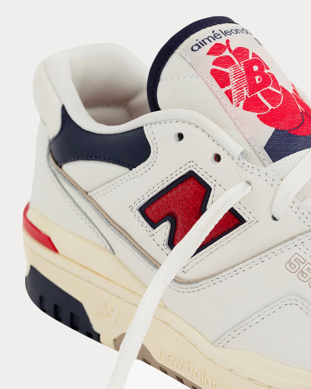 New Balance x Aime Leon Dore - 550 White / Red / Navy Low Top Sneakers