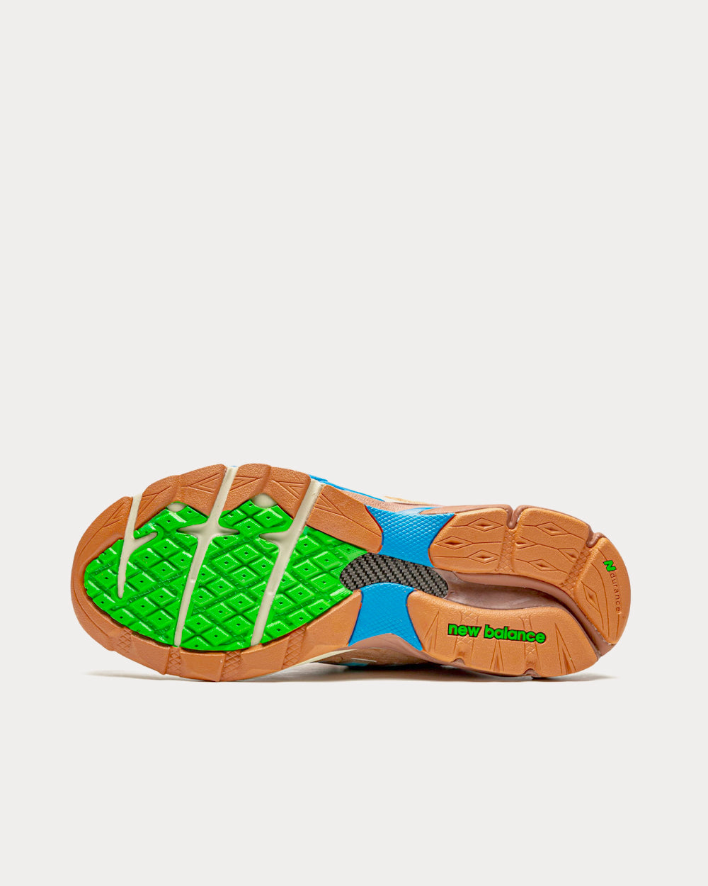 New Balance x Joe Freshgoods - 990V3 Beige / Aqua / Green Low Top Sneakers