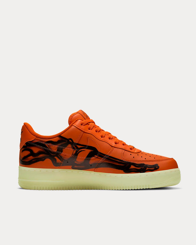 Nike Airforce 1 07 Skeleton QS Starfish & Black Low Top Sneakers - 1