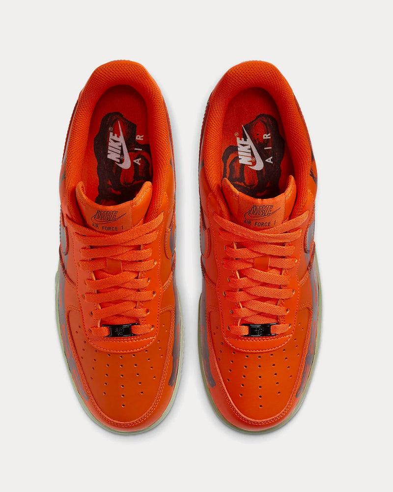 Nike Airforce 1 07 Skeleton QS Starfish & Black Low Top Sneakers - 3