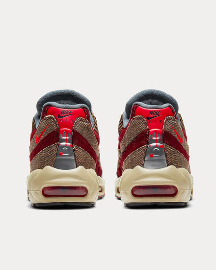 Nike Air Max 95 Halloween Velvet Brown & Red Low Top Sneakers - 4