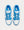 Nike - Dunk Low Retro White / University Blue Low Top Sneakers