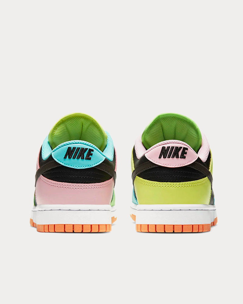 Nike Dunk Low SE Black / Chocolate / Copa / Pink Low Top Sneakers - 4