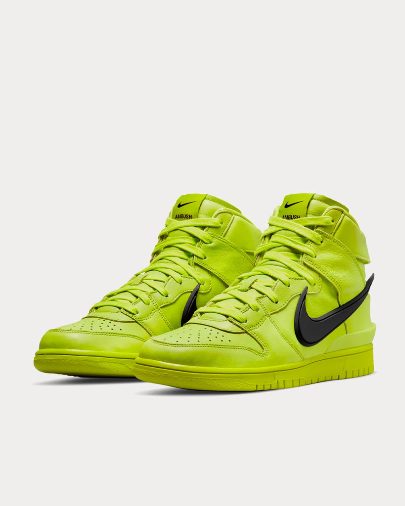 Nike x Ambush Dunk Hi Atomic Green / Black High Top Sneakers