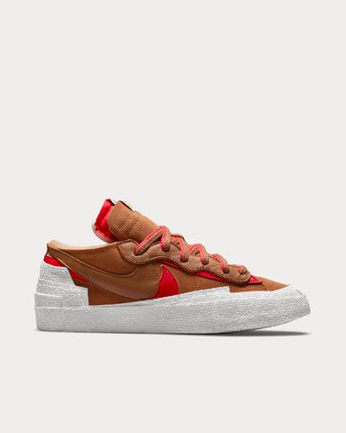 Nike x Sacai Blazer Low British Tan / Red Low Top Sneakers