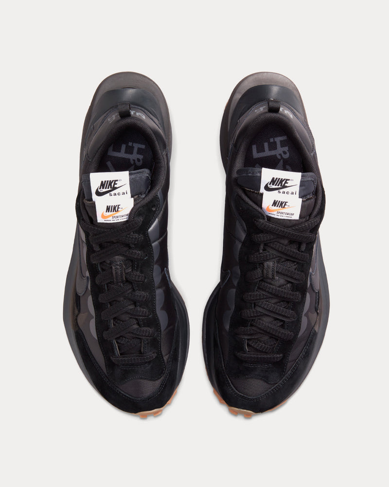 Nike x Sacai Vapourwaffle Black / Off Noir Low Top Sneakers - 2
