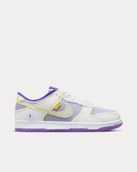 Nike x Union Dunk Low Court Purple / White / Opti Yellow Low Top Sneakers - 1
