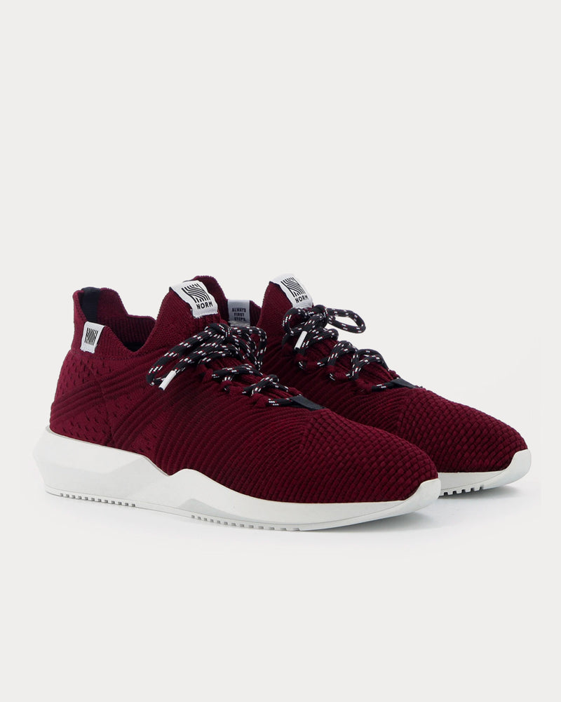 Norm 1L11-01 BURGUNDY Running Trainers - 2