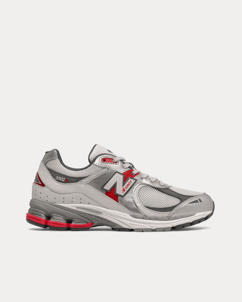 New Balance 2002RLB Silver Metallic / Team Red Low Top Sneakers - 1