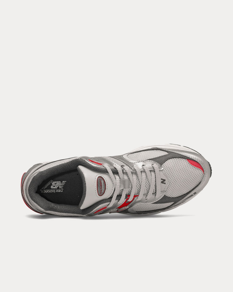 New Balance 2002RLB Silver Metallic / Team Red Low Top Sneakers - 3