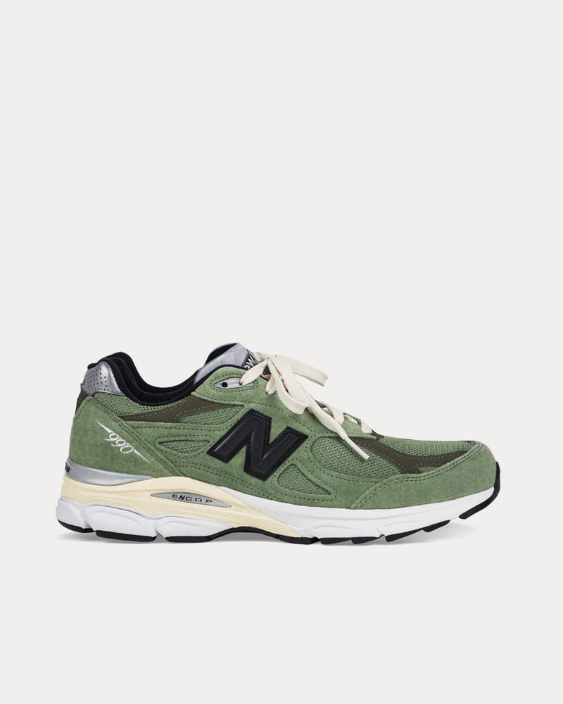 New Balance x Jjjjound Men's MADE 990v3 Olive Low Top Sneakers