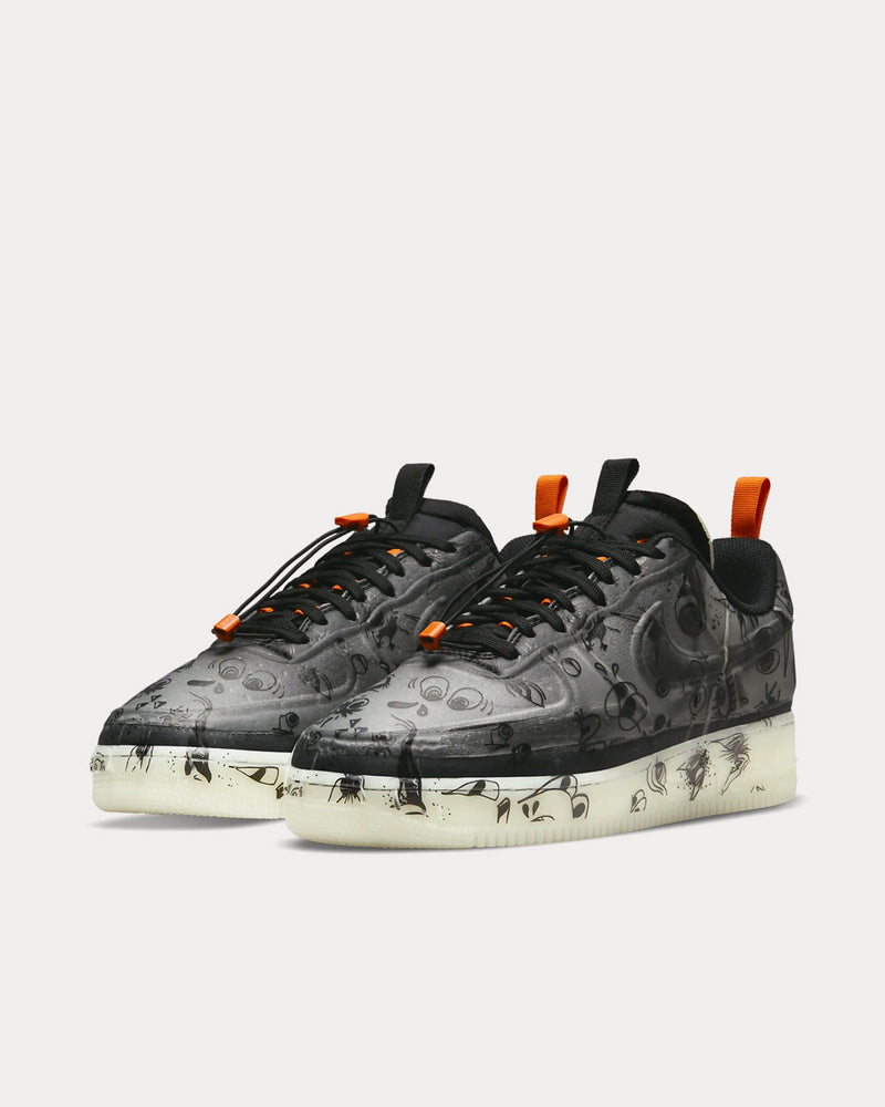 Nike Air Force 1 Experimental Black / Starfish / White / Black Low Top Sneakers - 3