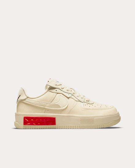Nike Air Force 1 Fontanka Pearl White / University Red Low Top Sneakers - 1