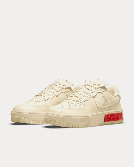 Nike Air Force 1 Fontanka Pearl White / University Red Low Top Sneakers - 3