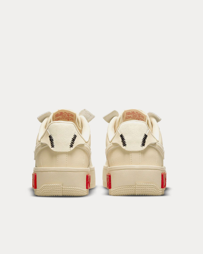 Nike Air Force 1 Fontanka Pearl White / University Red Low Top Sneakers - 4