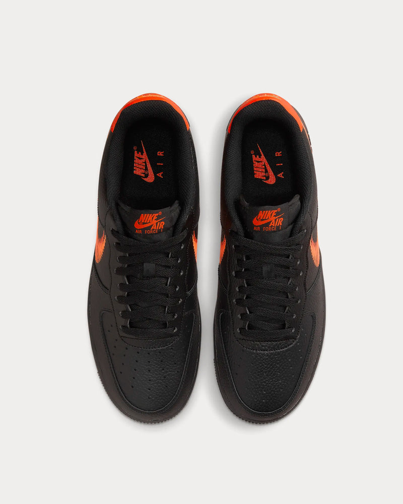 Nike Air Force 1 Low Black / Team Orange / Total Orange Low Top Sneakers - 2