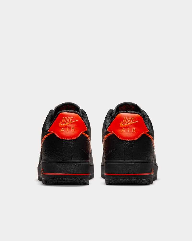 Nike Air Force 1 Low Black / Team Orange / Total Orange Low Top Sneakers - 4