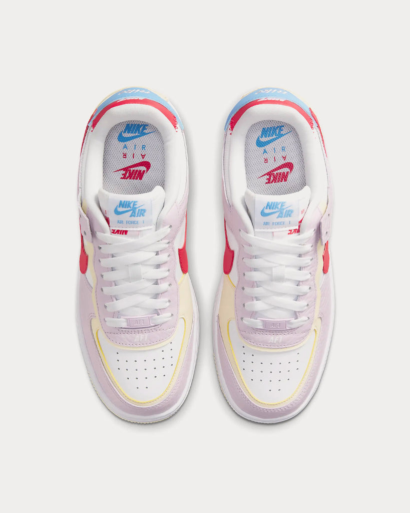 Air force 1 shadow white pink red sales