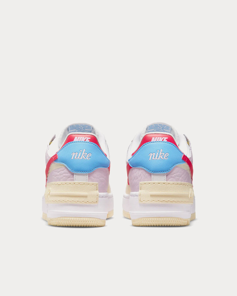Nike Air Force 1 Shadow Regal Pink / Coconut Milk / University Blue / Fusion Red Low Top Sneakers - 4