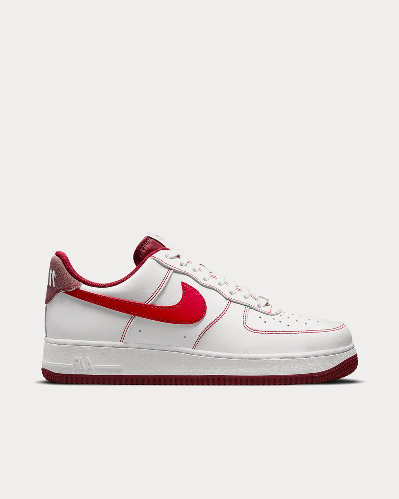 Nike Air Force 1 '07 White / Team Red / Sail / University Red Low Top Sneakers - 1