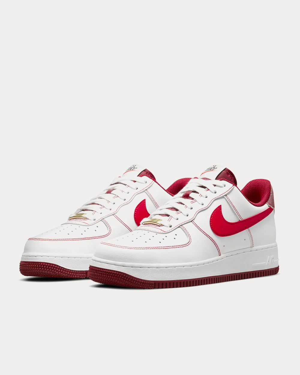 Nike air force 1 '07 white/university red men's shoe outlet