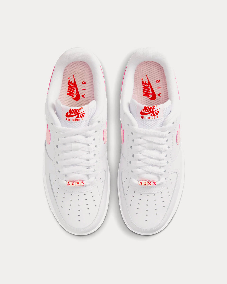 Nike Air Force 1 07 White University Red Sail Atmosphere Low Top Sneakers Sneak in Peace
